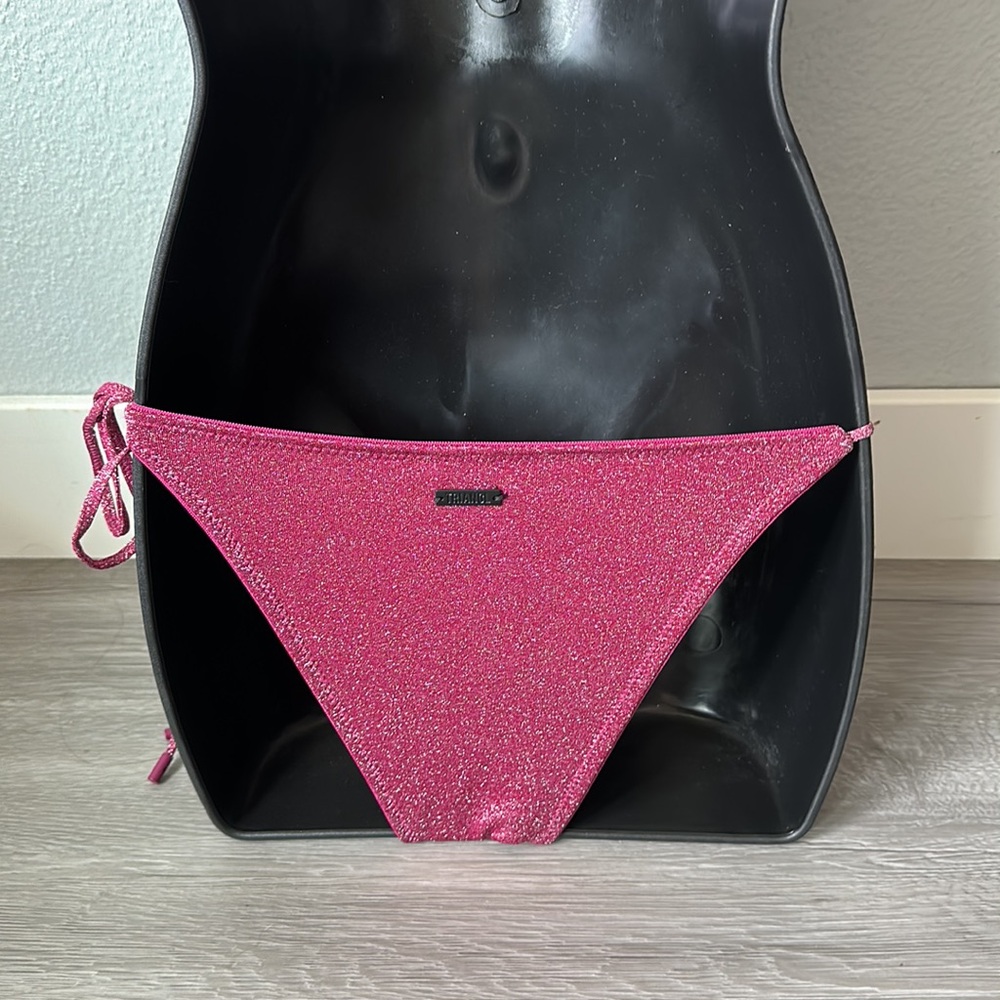 Grape sparkle string triangl bathing suits bottom - Picture 3 of 9